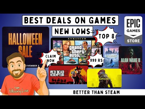 Don’t Miss These CRAZY Epic Games Sale Deals 🎮 GTA 5, RDR2, Witcher 3, Hogwarts Legacy 👻