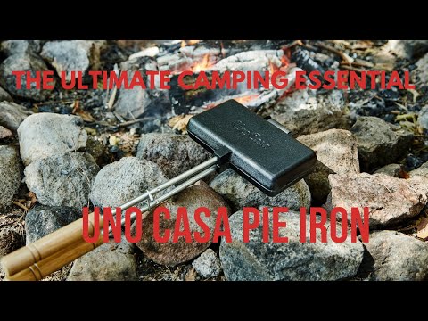 Uno Casa Double Pie Iron for Camp Fire Cooking - Best Mountain Pies or Pudgy Pies!