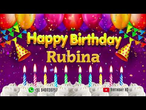 Rubina Happy birthday To You - Happy Birthday song name Rubina 🎁
