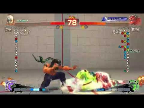 [PC] USF4: El Fuerte (けーにー) vs Hakan (IZUMI162i6)