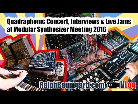 Quadraphonic Sound Concert, Live Synth Jams & Interviews at Modular Synthesizer Meeting 2016