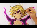 The Best 9 Meliodas Modo Asalto Dibujo