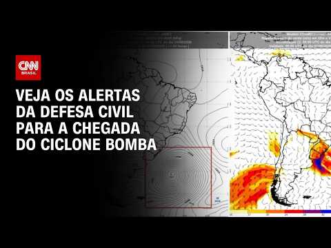 Ciclone bomba no Brasil: veja quais são os alertas da Defesa Civil | BASTIDORES CNN