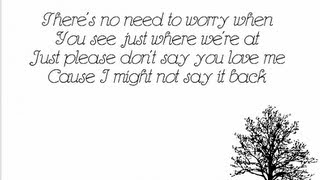 Please Don&#39;t Say You Love Me - Gabrielle Aplin - Lyrics