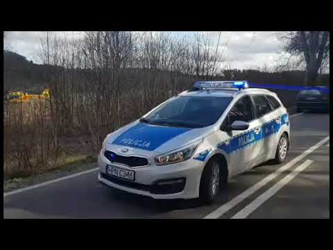Wypadek na DW 214 w miejscowości Rybki