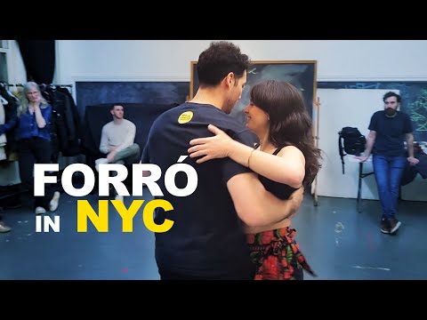Rudolfo & Clarisse forro roots workshop demonstration in NYC