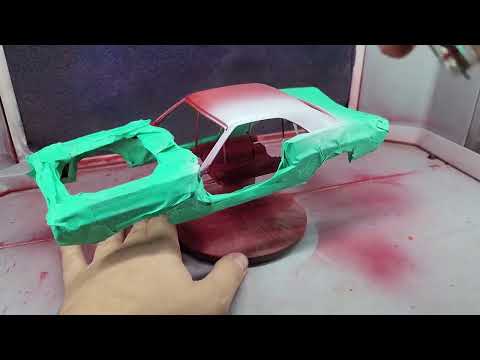 Restoration Dodge Challenger 1970 abandoned Model car