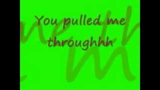 You pulled me through Jeniffer Hudson lyrics