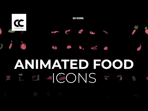 Animated Food Icons for Final Cut Pro & Premiere Pro