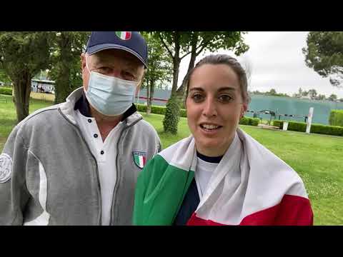 Il saluto dell'olimpionica Jessica Rossi e del Ct Albano Pera