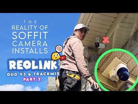 REOLINK 🚨 DUO 3 & TRACKMIX HOME INSTALL! - Part 2: The reality of mounting POE cameras outdoors!