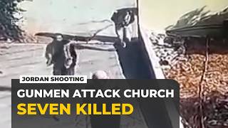 Jordan church shooting: Gunmen open fire during funeral procession