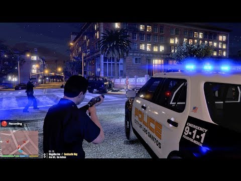 GTA 5 - INTENSE ARMED PURSUIT! LSPDFR Play As Cops Episode #162 (Night Patrol)