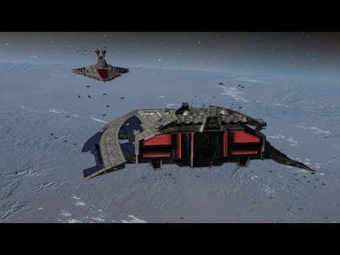 Sabaoth Destroyer vs Anakin's Resolute - Star Wars Empire at War Remake NPC Battle