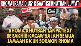 Download lagu KDM KAGET RHOMA IRAMA KHUTBAH JUMAT TANPA TEX BERAKHIR SALAH SEMUA?! JAMAAH SHALAT RICUH ADU J0T0S?! mp3