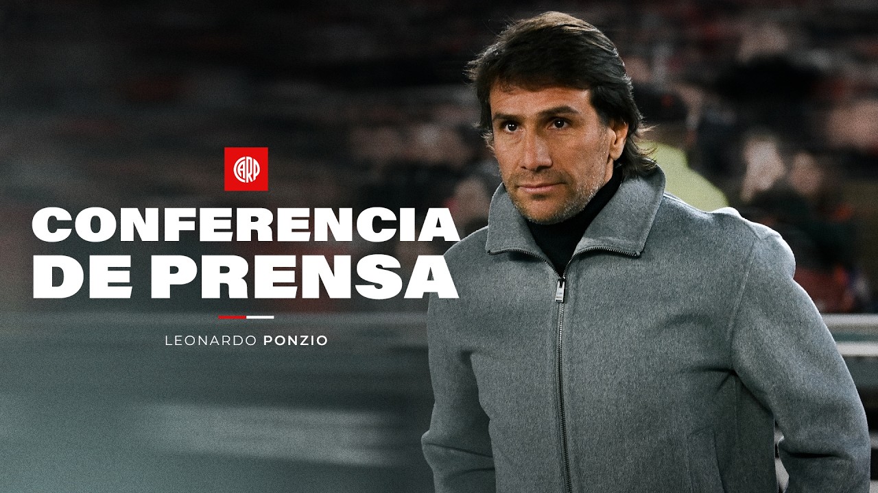 Leonardo Ponzio en conferencia de prensa | EN VIVO | River - Indep. Rivadavia