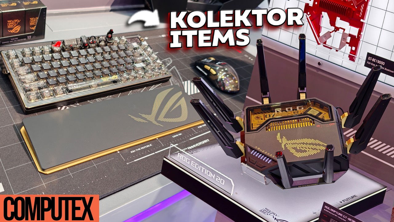 Mouse Emas, Laptop Gaming 2 Layar, Router Wi-Fi 8! ROG Computex 2026