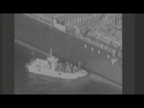 The U.S. military on Friday released a video it said showed Iran's Revolutionary Guard removing an unexploded limpet mine from one of the oil tankers targeted near the Strait of Hormuz, suggesting the Islamic Republic sought to remove evidence of its involvement from the scene. (June 14)