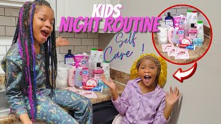 Kids Self-care Night Routine | Youth Hygiene Care For Little Girls | Children's Weekly Reset