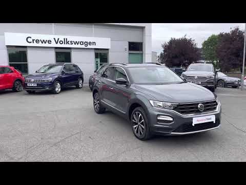 Approved Used Volkswagen T-Roc Design 1.5TSI 150PS DSG in Indium Grey Black Roof - MT68XXZ