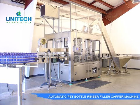 90 BPM Pet Bottle Rinser Filler Capper Machine