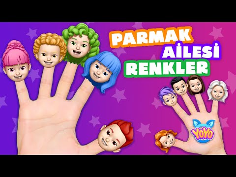 🎨 Parmak Ailesi Renkler 🖐🏻 | Kırmızı Parmak Neredesin? | Eğlenceli Çocuk ve Bebek Şarkıları