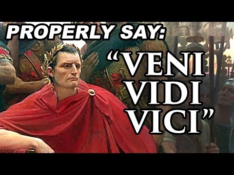 "Veni Vidi Vici" How did Julius Caesar really say it?