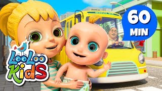 The Wheels On The Bus -  Great Songs for Children | LooLoo Kids
