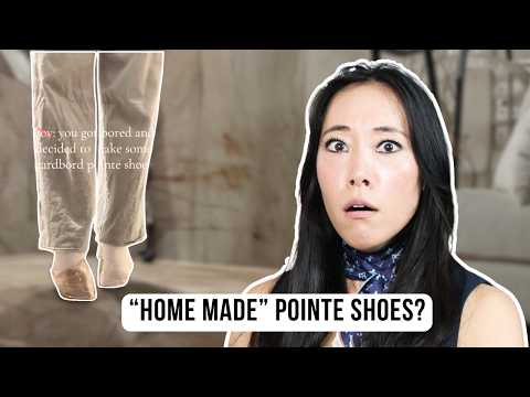 Cardboard Ballet Shoes?! | Pointe Shoe Fitter Reacts to Ballet TIk Tok 95!