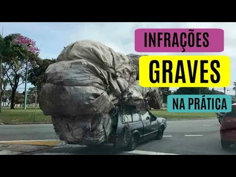 INFRAÇÕES GRAVES DE TRÂNSITO! Veja na prática Infrações e Penalidades!