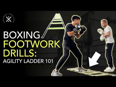 Boxing Footwork Drills | Basic, Intermediate & Advanced with the Agility Ladder & Mittwork