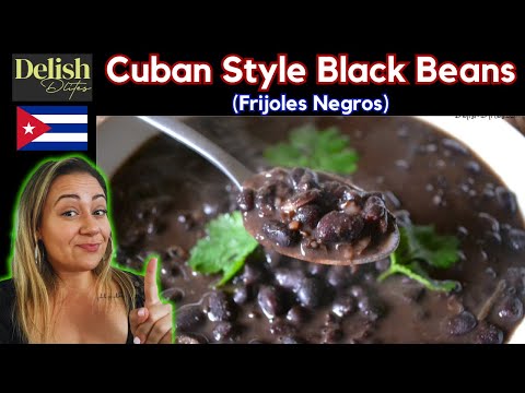 Frijoles Negros (Cuban Black Beans) | Delish D'Lites | Cuban Dishes