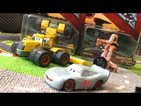 Disney Cars 3 Toys Hunt Primer Lightning McQueen SCOTT TILLER & TRACTOR Radiator Springs Classic