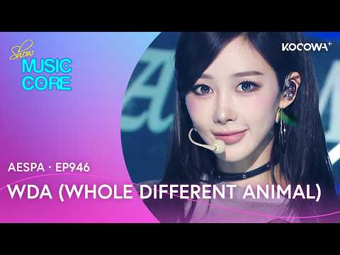 aespa - WDA (Whole Different Animal) (Feat. G-DRAGON) | Music Bank Core EP946 | KOCOWA+