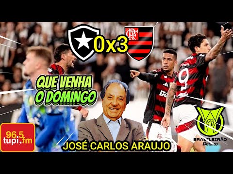 Flamengo 3 x 0 Botafogo Narração JOSÉ CARLOS ARAUJO Brasileirão 2025