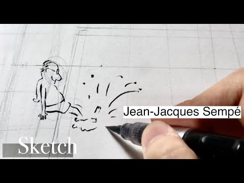 Newyorker 장 자끄 상뻬 (Jean Jacques Sempe) 삽화 모작.