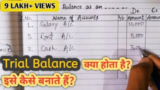 Trial Balance क्या है और इसे कैसे बनाते हैं ? What is Trial Balance & How to prepare Trial Balance ?