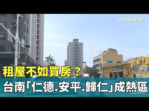 租屋不如買房？　台南「仁德.安平.歸仁」成熱區