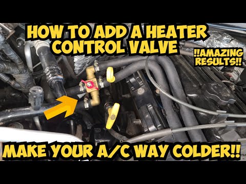 How to add a Heater Control Valve to your Vehicle | Your A/C will Blow MUCH Colder ! | PROVEN METHOD