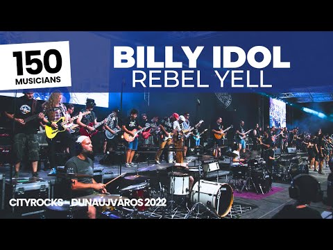 Rebel Yell (Billy Idol) - 150 rock musicians on a massive stage - CITYROCKS rock music flash mob