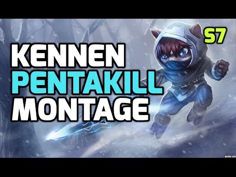 Top 5 best Kennen pentakills montage season 7 2017