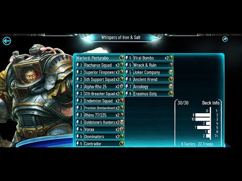 Good Deck 6: Whispers of Iron & Salt (Perturabo) - Horus Heresy Legions