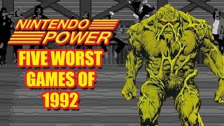 Nintendo Power's Worst Reviewed Games of 1992 - Defunct Games