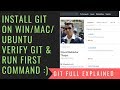 Git Tutorial In Hindi 2 How To Install Git In Hindi Run The First Command On Git