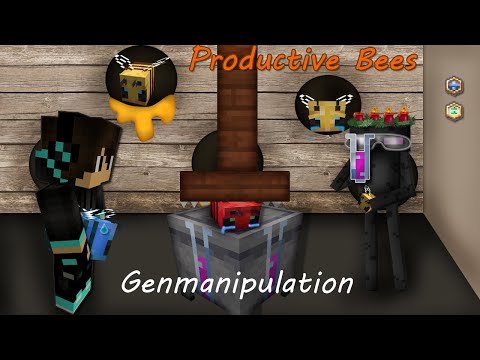 Minecraft Productive Bees: Genmanipulation und Breeding Tutorial german [2022]