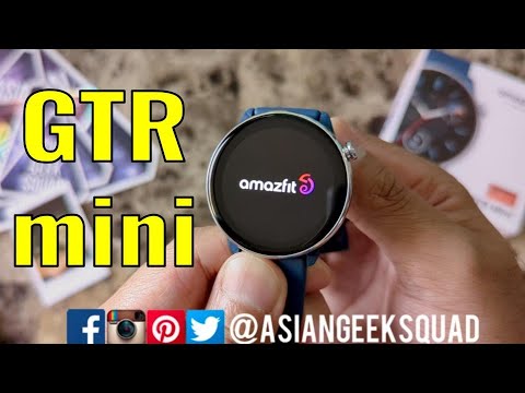 Amazfit GTR Mini - Unboxing and Setup - Ocean Blue