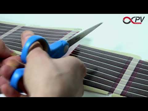 PRINTED ORGANIC SOLAR CELLS   CUTTING & ELECTRICAL CONTACTING DIY by infinityPV
