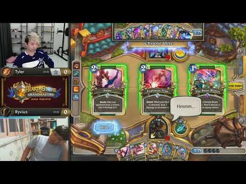 Tyler vs Ryvius - Hearthstone Grandmasters Asia-Pacific S2 2019 - Week 1
