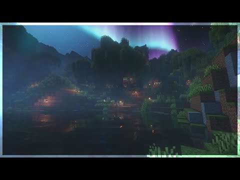 🌌 Minecraft Misty Lake Ambience w/ C418 Music Box | 8 Hours