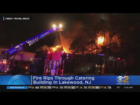 Catering Building Catches Fire In Lakewood, N.J.